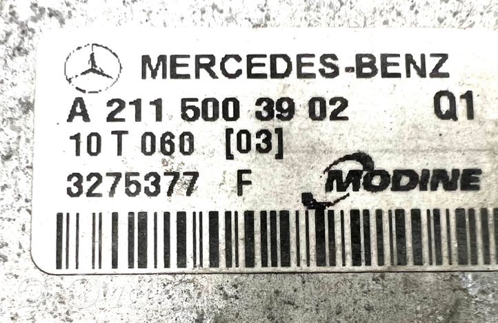 Mercedes-Benz CLS C219 Refroidisseur intermédiaire A2115003902