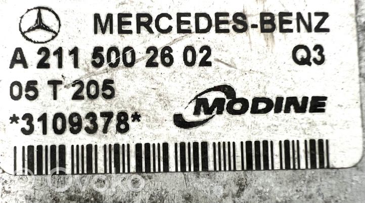 Mercedes-Benz E W211 Interkūlerio radiatorius A2115002602