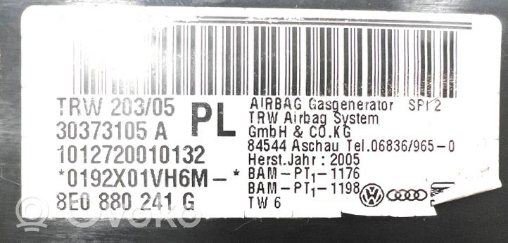Audi A4 S4 B7 8E 8H Airbag sedile 8E0880241G
