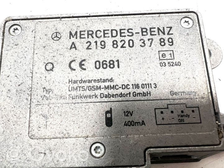 Mercedes-Benz CLS C219 Amplificatore antenna A2198203789
