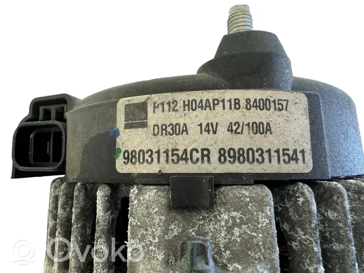 Opel Meriva B Alternator 8980311541