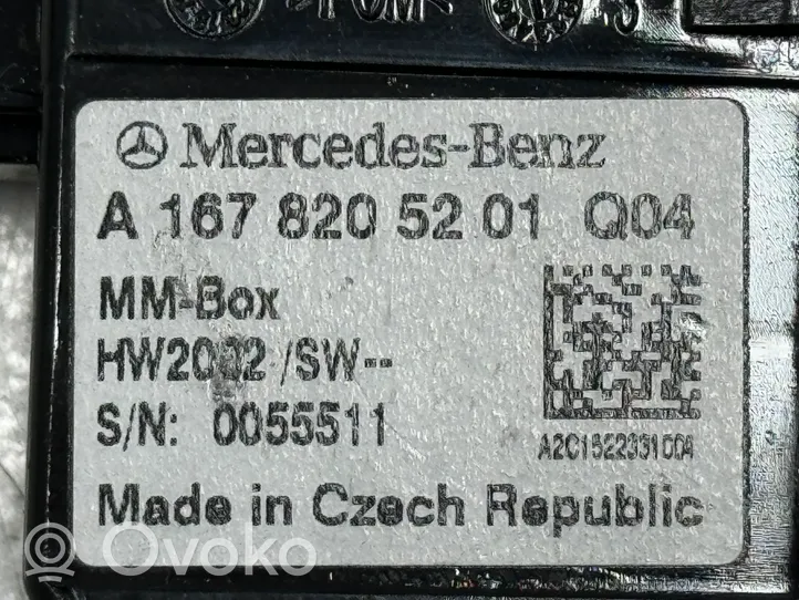 Mercedes-Benz GLS X167 USB-pistokeliitin A1678205201