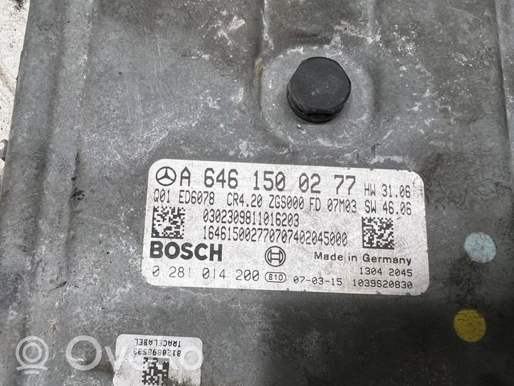 Mercedes-Benz Sprinter W906 Motora vadības bloka ECU A6461500277