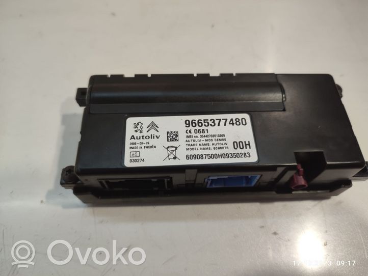 Citroen C5 Bluetooth control unit module 9665377480