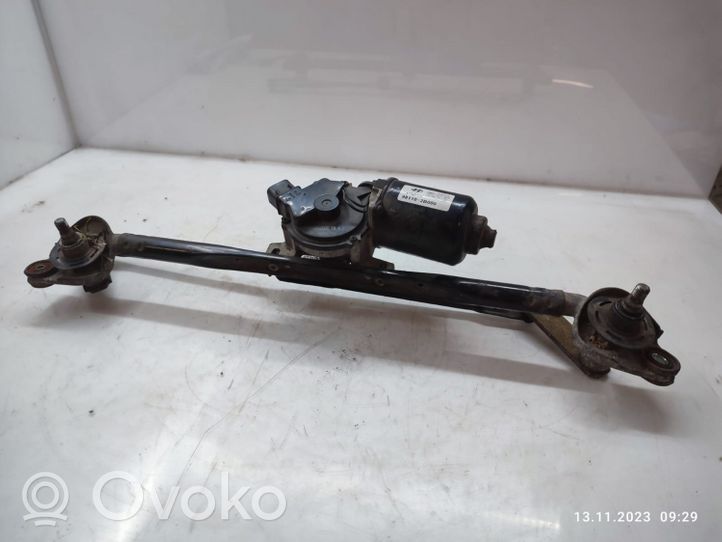 Hyundai Santa Fe Front wiper linkage and motor 981102B000