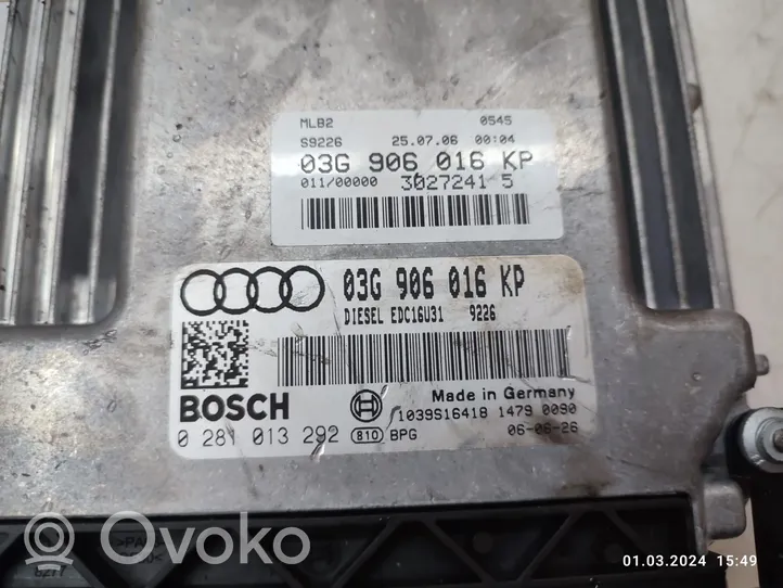 Audi A4 S4 B7 8E 8H Calculateur moteur ECU 03G906016KP