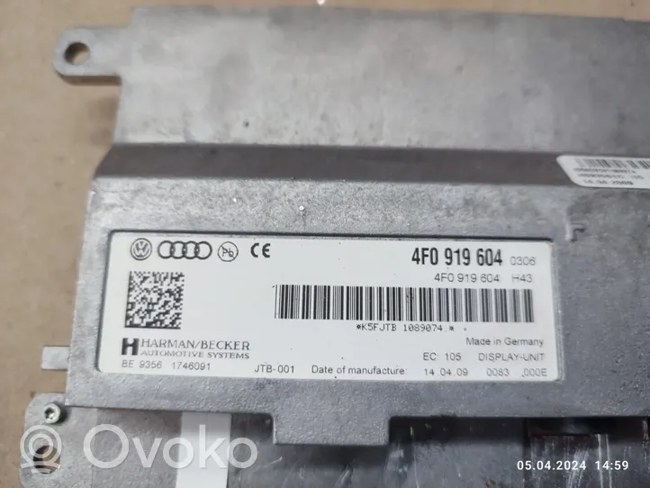 Audi Q5 SQ5 Monitor / wyświetlacz / ekran 4F0919604