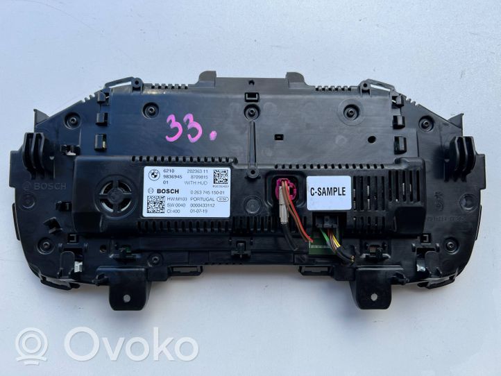 BMW 3 G20 G21 Compteur de vitesse tableau de bord 9836945