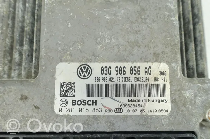 Skoda Superb B6 (3T) Komputer / Sterownik ECU silnika 03G906056AG