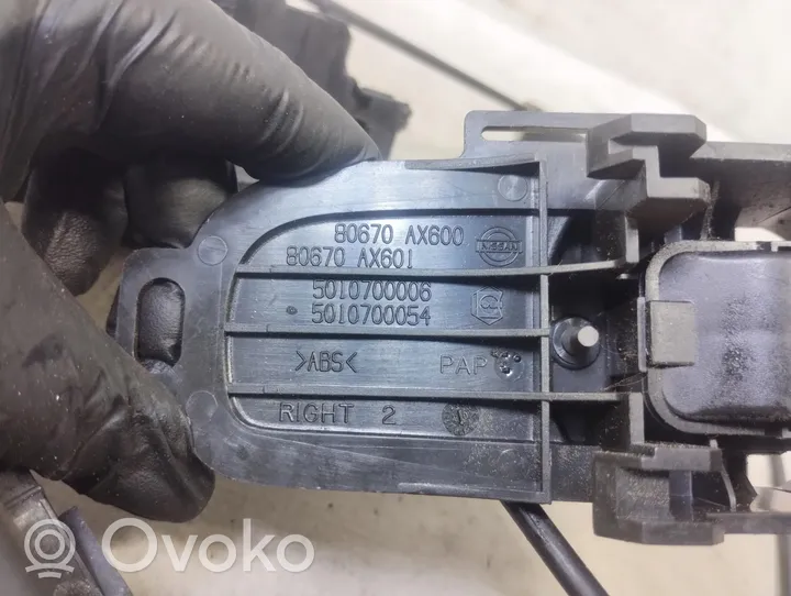 Nissan Micra Klamka wewnętrzna drzwi przednich 5010800006