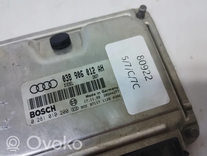 Audi A4 S4 B5 8D Komputer / Sterownik ECU silnika 038906012AH