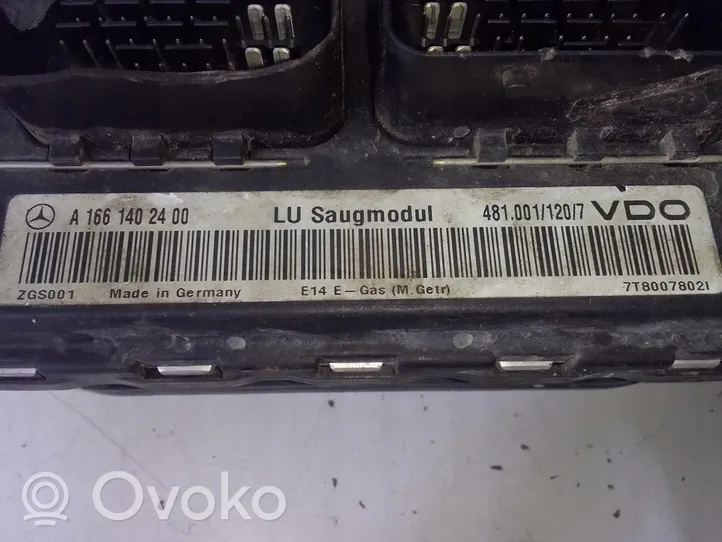 Mercedes-Benz A W168 Komputer / Sterownik ECU silnika A1661402400