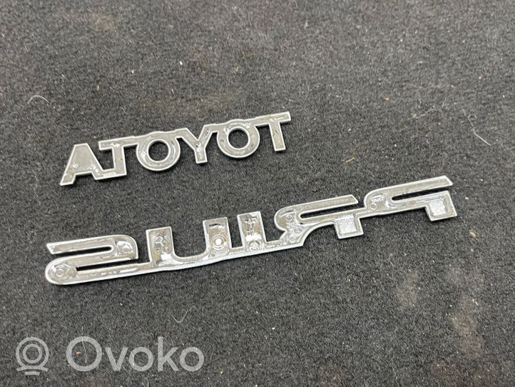 Toyota Prius (XW30) Valmistajan merkki/mallikirjaimet 