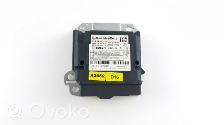 Mercedes-Benz GLE (W166 - C292) Module de contrôle airbag A1669001609