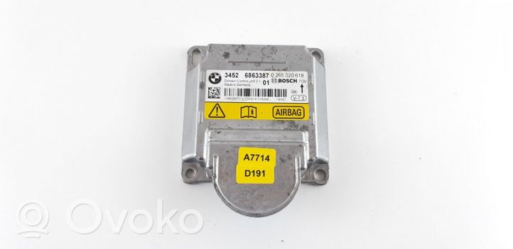 BMW 3 F30 F35 F31 Module de contrôle airbag 6863387