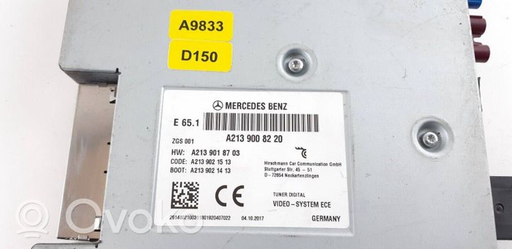 Mercedes-Benz E W213 Module de contrôle vidéo A2139008220