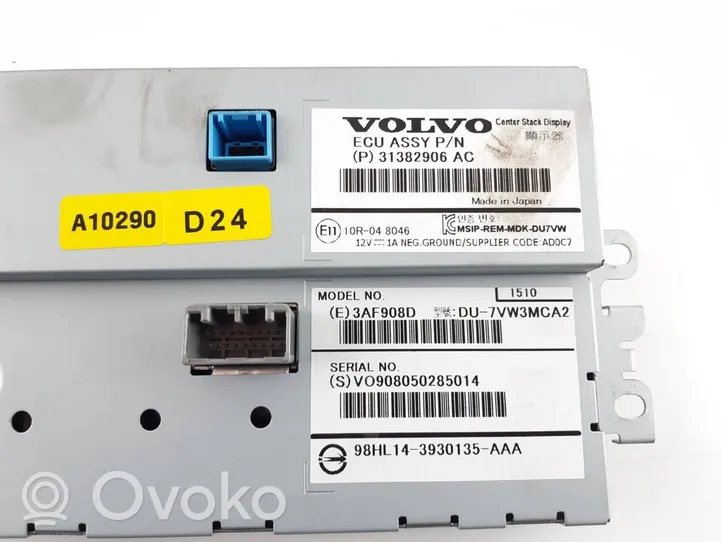 Volvo V70 Monitor/display/piccolo schermo 31382906