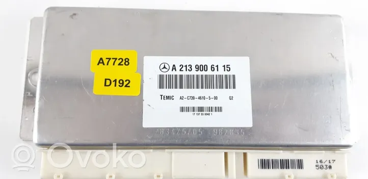 Mercedes-Benz E W213 Pakabos valdymo blokas A2139006115