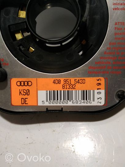 Audi A6 S6 C4 4A Muelle espiral del airbag (Anillo SRS) 000000683406