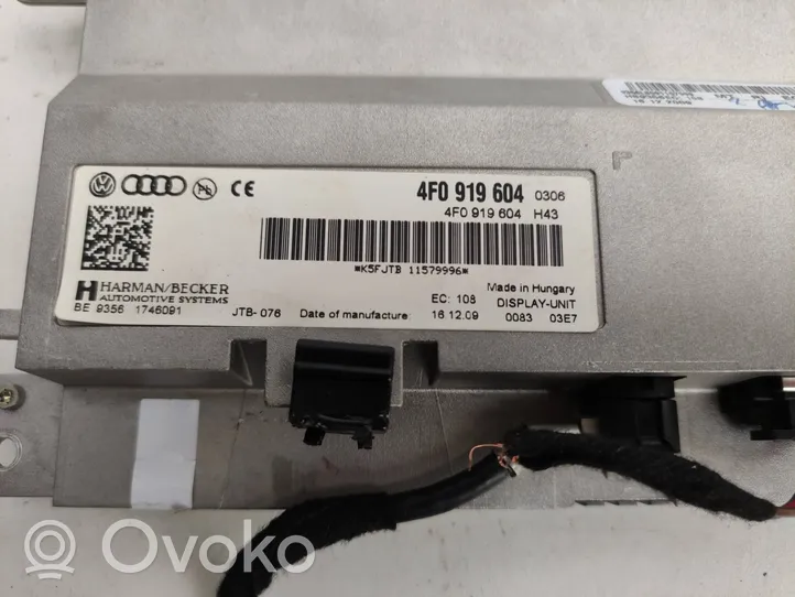 Audi A6 S6 C6 4F Bildschirm / Display / Anzeige 4F0919604