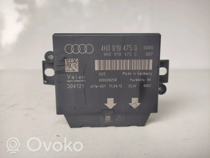 Audi A6 C7 Pysäköintitutkan (PCD) ohjainlaite/moduuli 4H0919475C