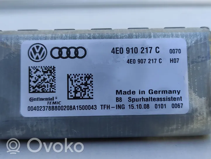 Audi A6 S6 C6 4F Tuulilasin tuulilasikamera 4E0907217C