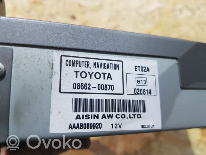 Toyota Avensis T250 Unité de navigation Lecteur CD / DVD 0866200870