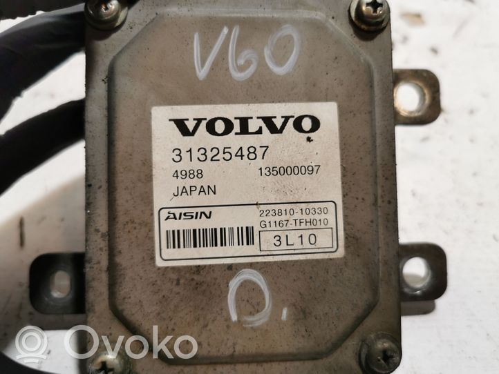 Volvo V60 Module de contrôle de boîte de vitesses ECU 31325487