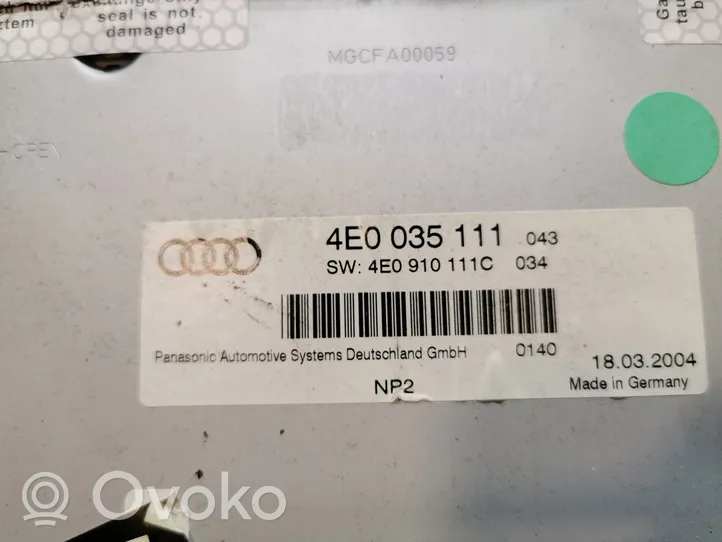 Audi A6 S6 C6 4F Caricatore CD/DVD 4E0035111