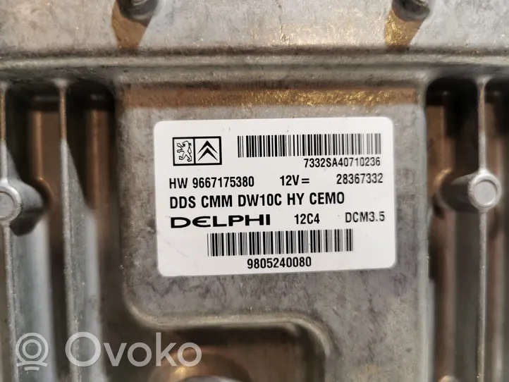 Peugeot 508 RXH Calculateur moteur ECU 9667175380