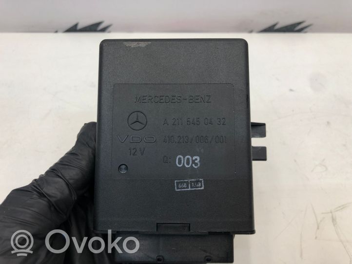 Mercedes-Benz E W211 Ilmajousituksen ohjainlaite/moduuli, takana A2115450432