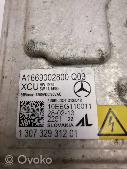 Mercedes-Benz GLK (X204) Moduł poziomowanie świateł Xenon A1669002800