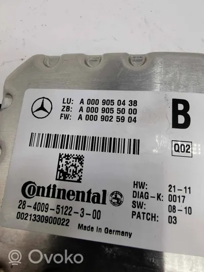 Mercedes-Benz GLK (X204) Tuulilasin tuulilasikamera A0009050438