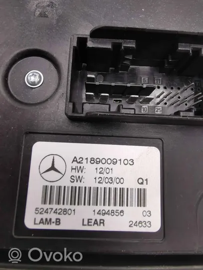 Mercedes-Benz GLK (X204) Moduł poziomowanie świateł Xenon A2189009103