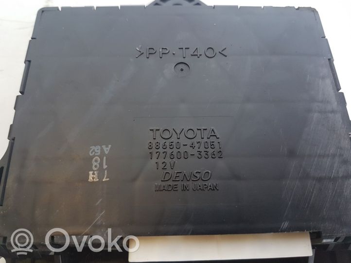 Toyota Prius (XW20) Unité de contrôle climatique 8865047051