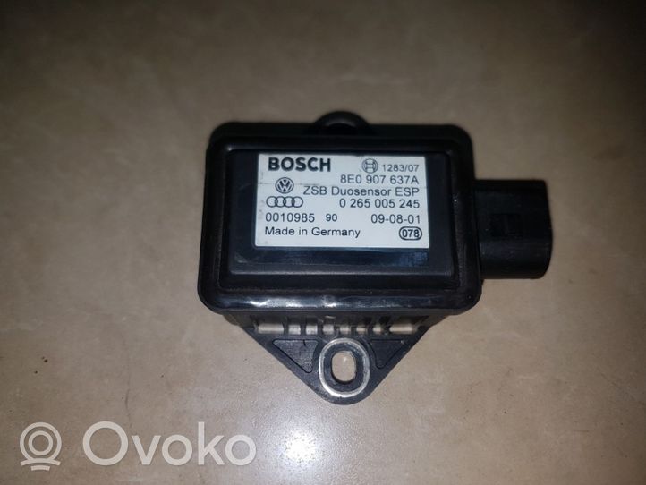 Audi A4 S4 B5 8D Sensore di imbardata accelerazione ESP 8E0907637A