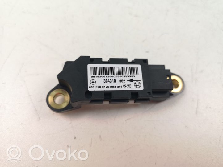 Mercedes-Benz CLC CL203 Airbagsensor Crashsensor Drucksensor 0018209126