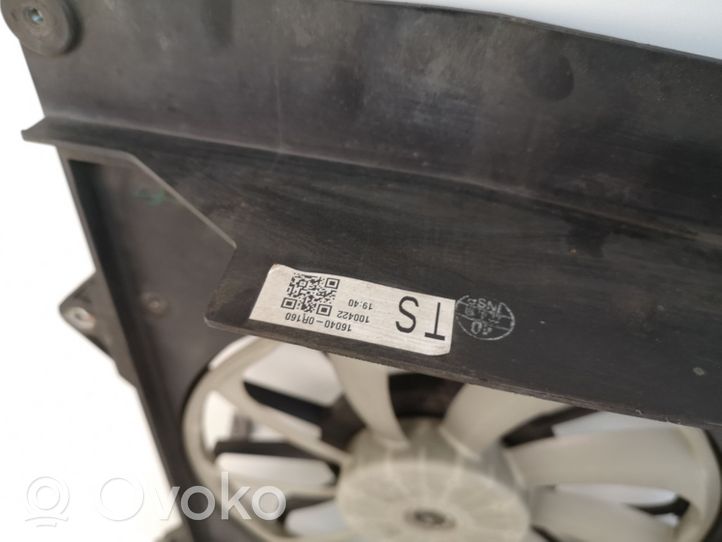 Toyota Avensis T270 Ventiliatorių komplektas 160400R160