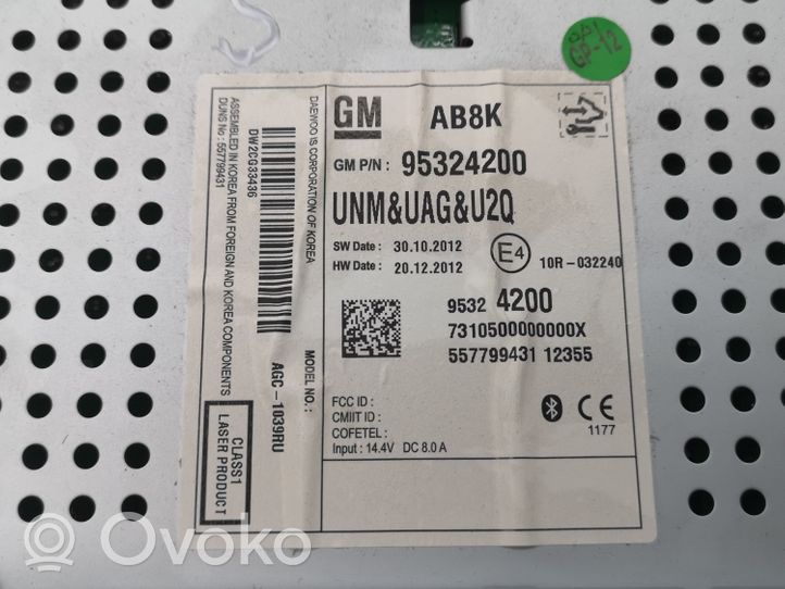 Opel Mokka Radija/ CD/DVD grotuvas/ navigacija 95324200