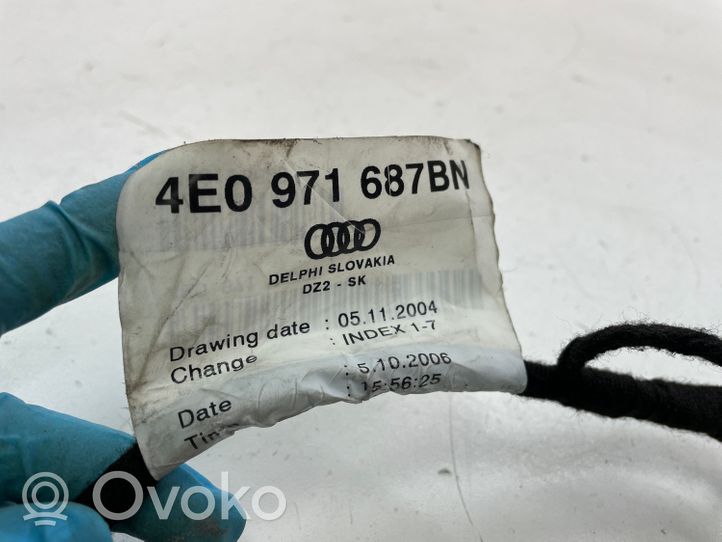 Audi A8 S8 D3 4E Takaoven johtosarja 4E0971687BN