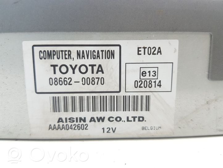 Toyota Corolla Verso AR10 Unità di navigazione lettore CD/DVD 0866200870