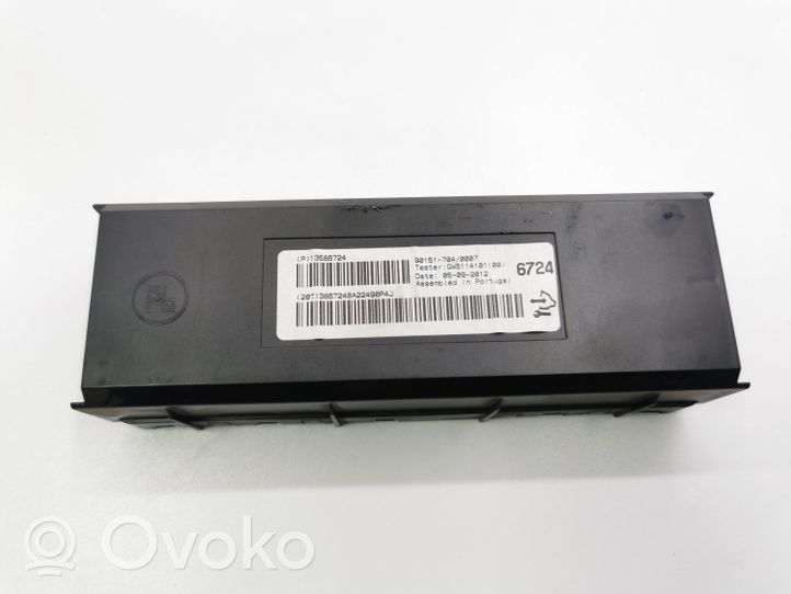 Opel Mokka Air conditioning/heating control unit 13586724