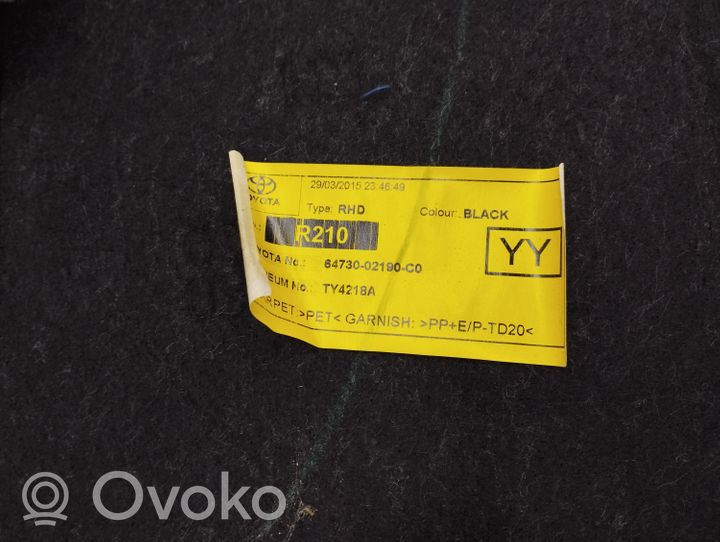 Toyota Auris E180 Tavaratilan/takakontin alempi sivuverhoilu 6473002190