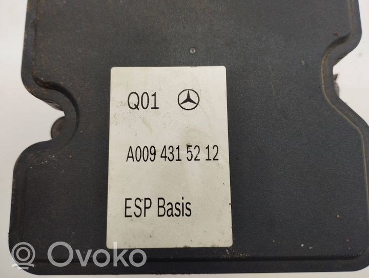 Mercedes-Benz B W246 W242 ABS-pumppu A0094315212