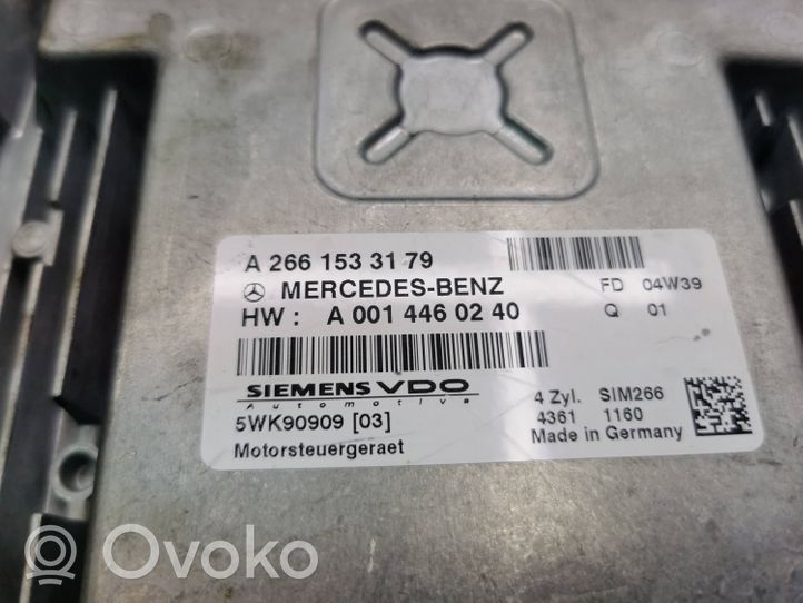 Mercedes-Benz A W169 Variklio valdymo blokas A2661533179