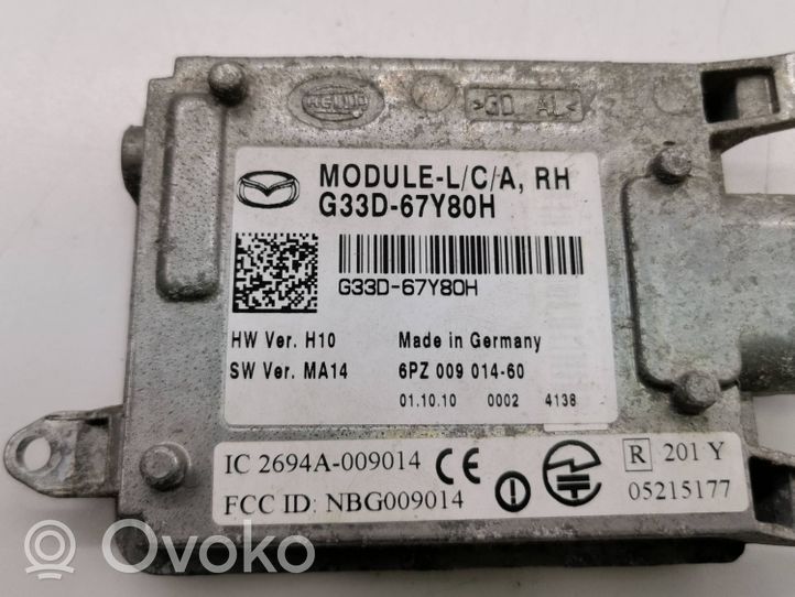 Mazda CX-7 Capteur radar d'angle mort G33D67Y80H