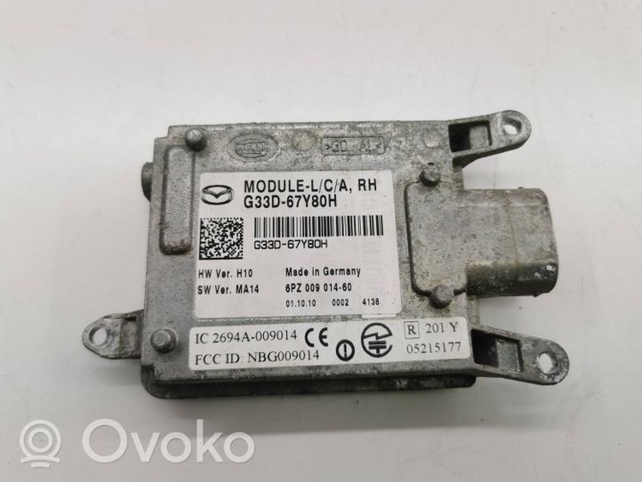 Mazda CX-7 Capteur radar d'angle mort G33D67Y80H