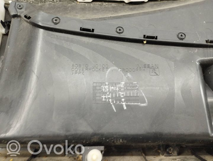 Nissan Qashqai Etuoven verhoilu 80910Jd100