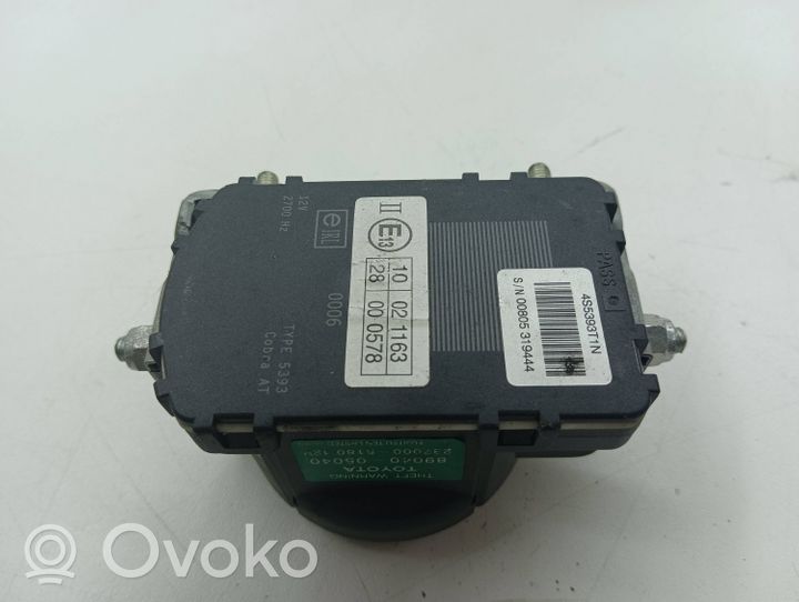 Toyota Avensis T270 Alarm system siren 4S5393T1N