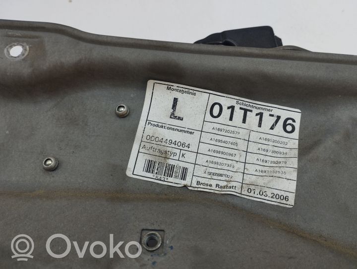 Mercedes-Benz B W245 Mechanizm podnoszenia szyby przedniej bez silnika A1697202979